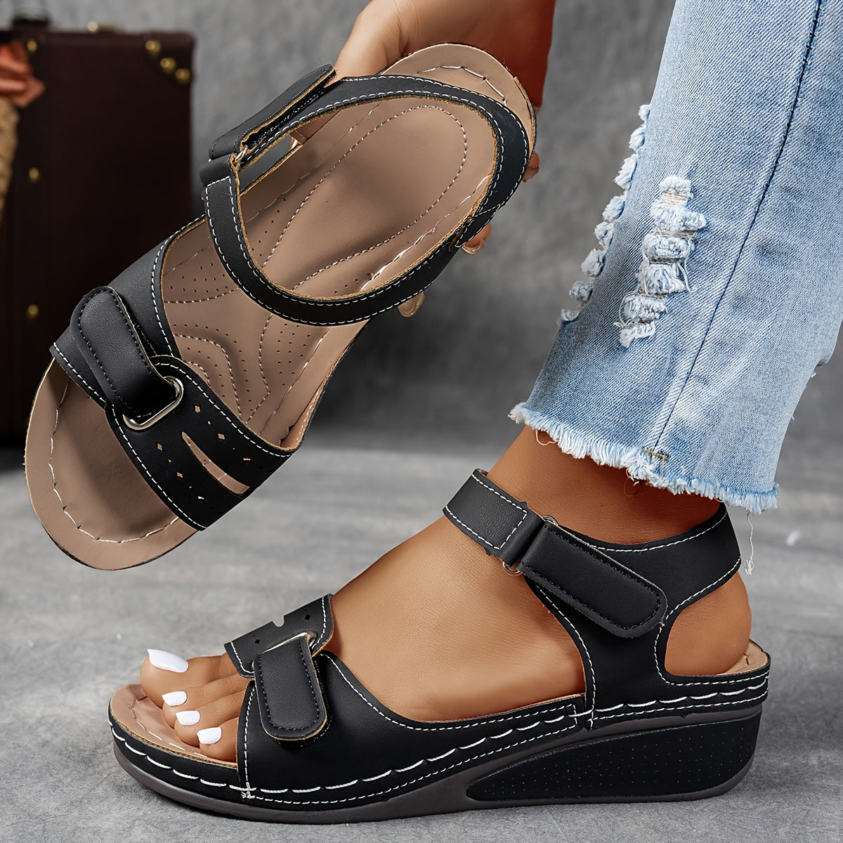POPPY - BREATHABLE SANDALS WITH COMFORTABLE ANKLE STRAP
