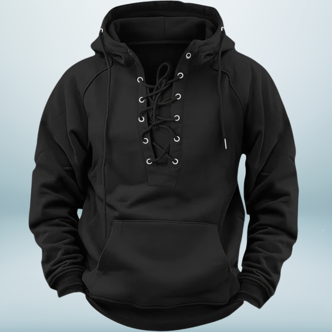 Bart - Nordic Comfort Hoodie met Veterkraag