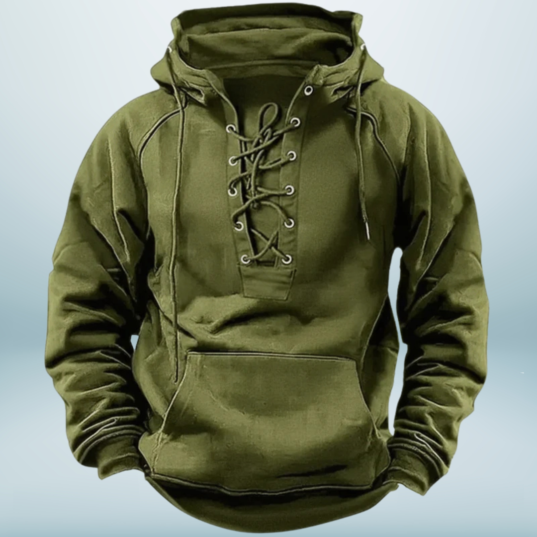 Bart - Nordic Comfort Hoodie met Veterkraag