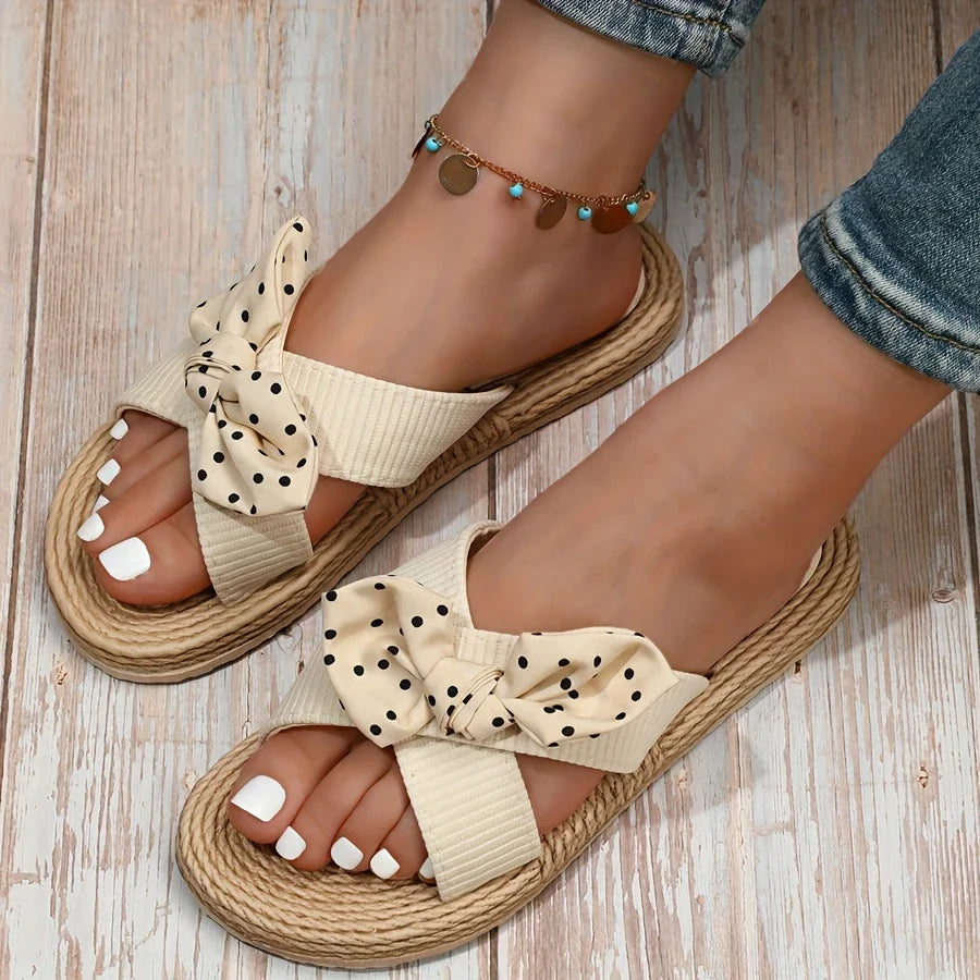HAZEL - BREATHABLE VINTAGE STYLE SLIDES