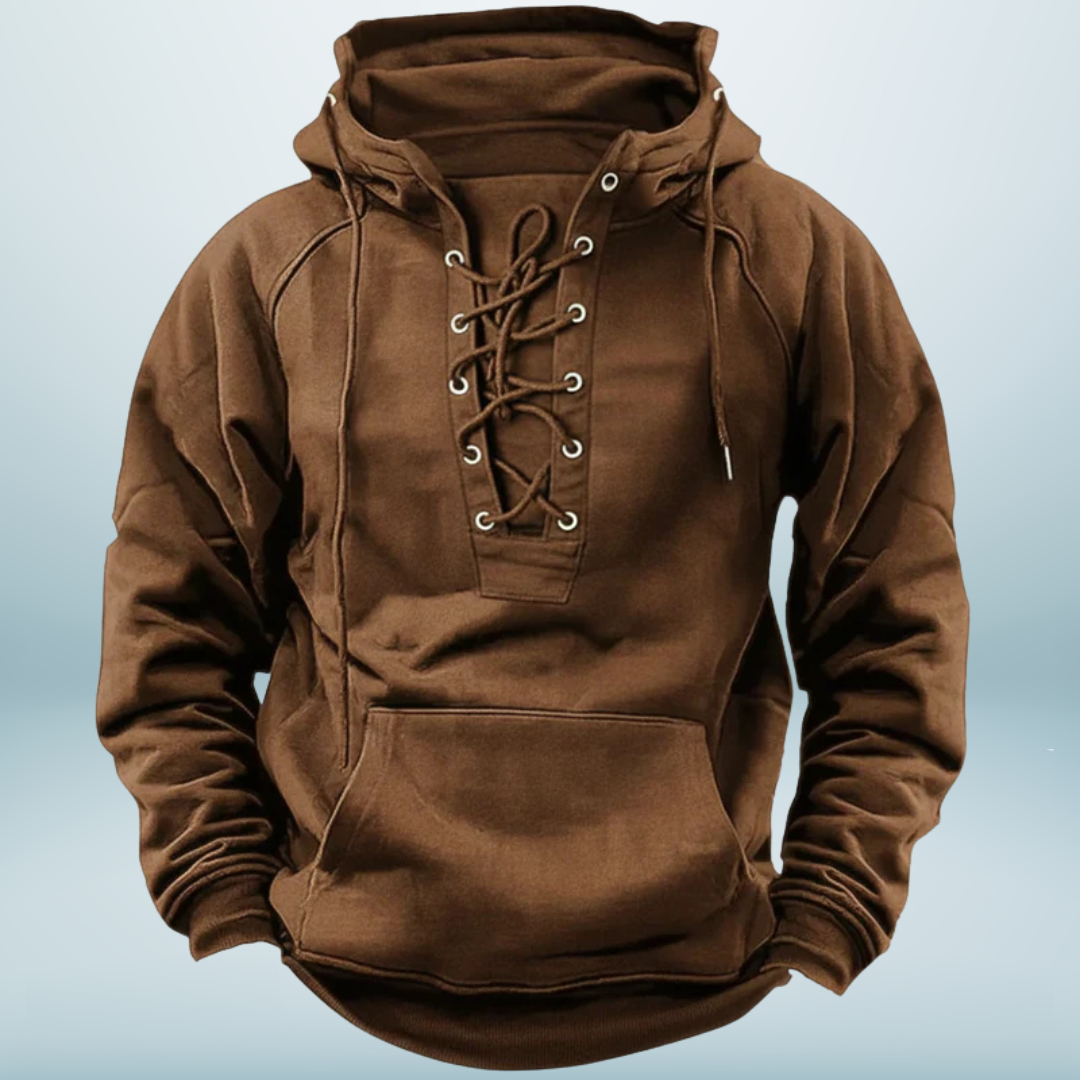 Bart - Nordic Comfort Hoodie met Veterkraag