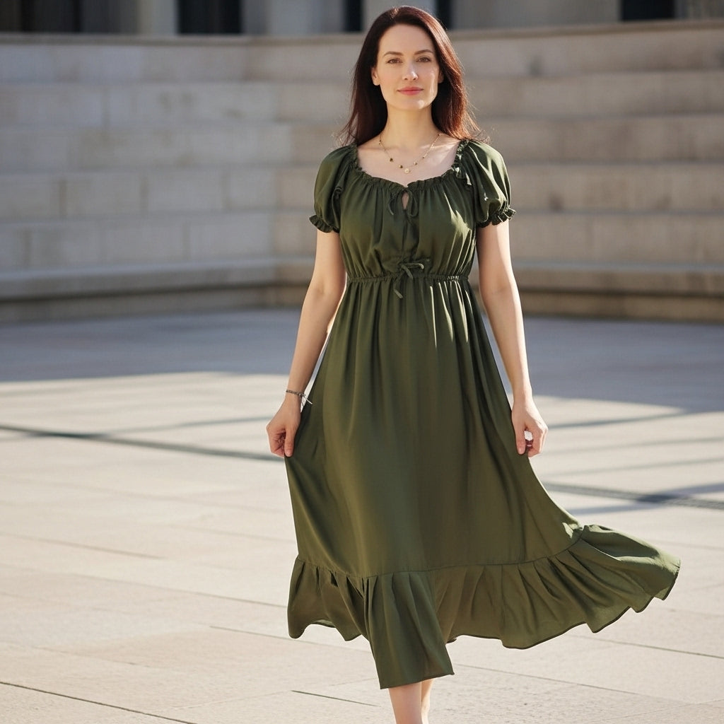 Cassandra - Plain Balinese Dress
