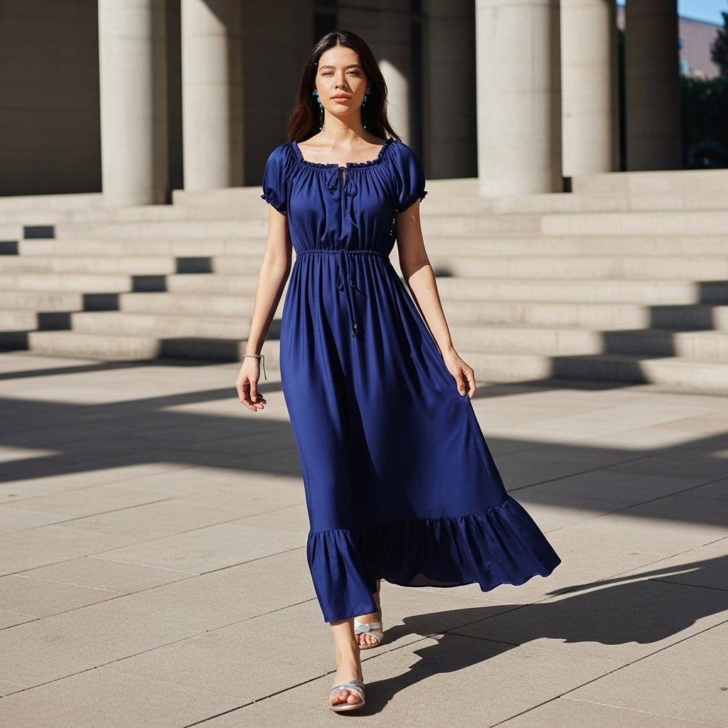 Cassandra - Plain Balinese Dress