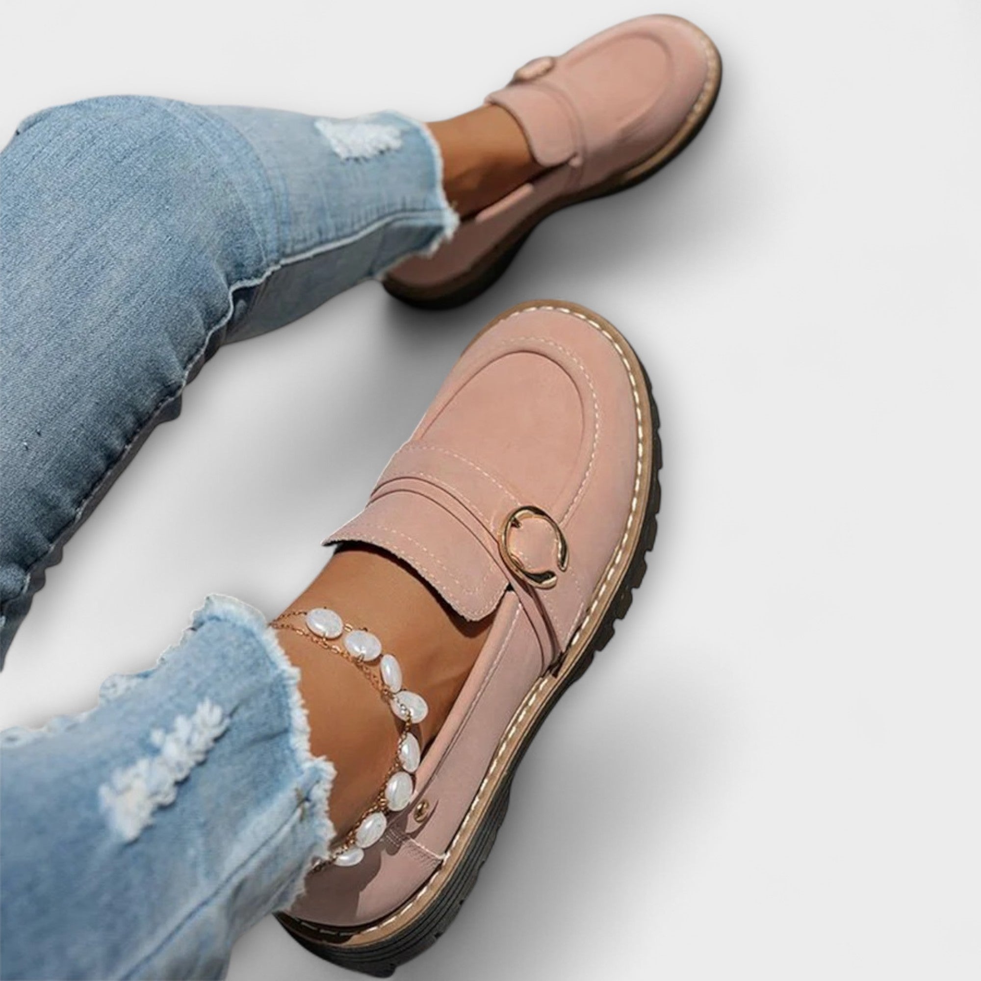 Lora - Mocassins Décontractés à Bout Rond