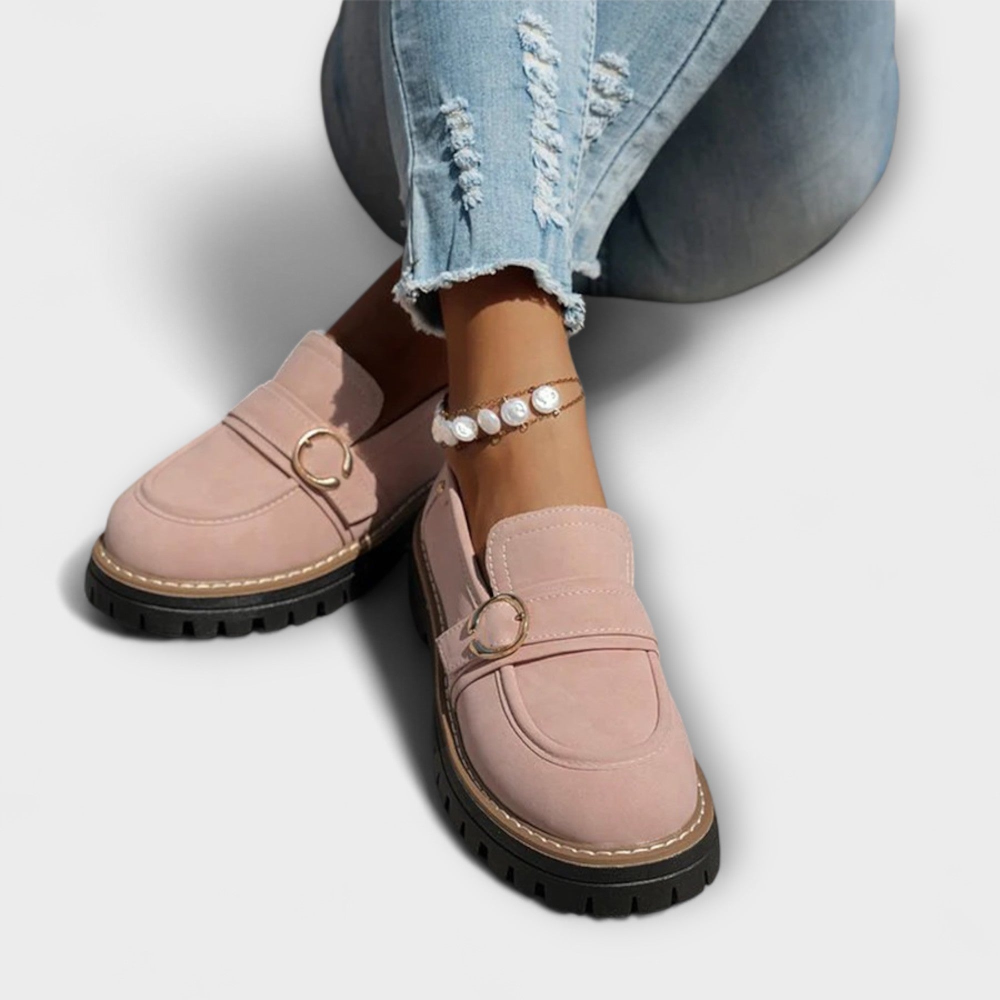 Lora - Mocassins Décontractés à Bout Rond