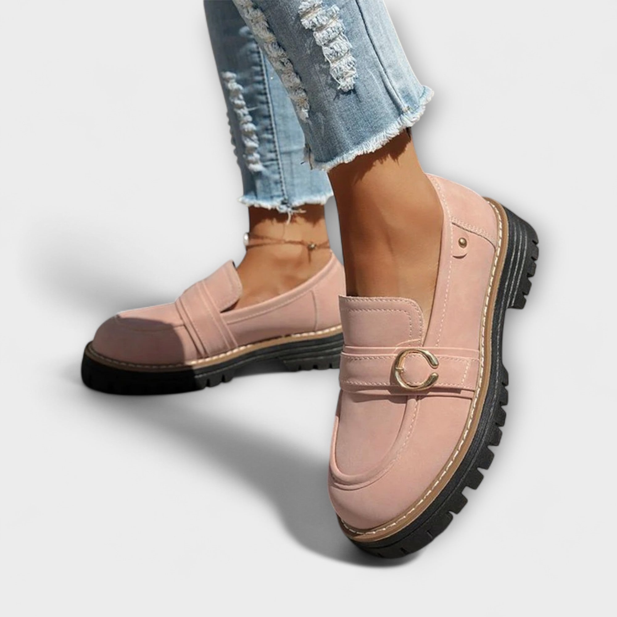 Lora - Mocassins Décontractés à Bout Rond