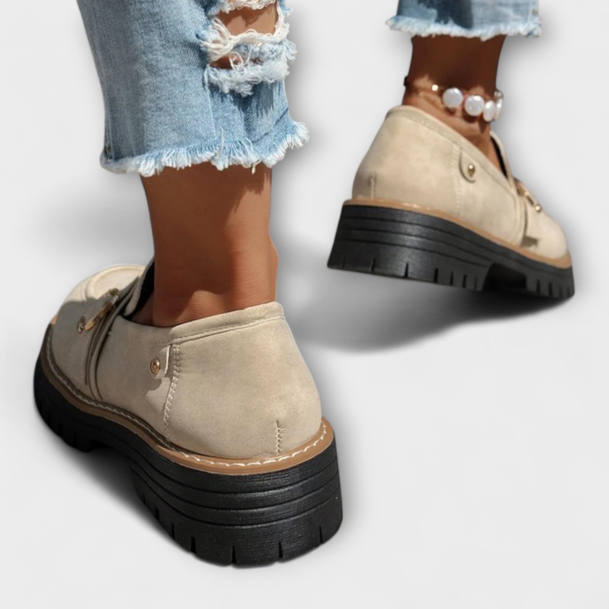 Lora - Mocassins Décontractés à Bout Rond