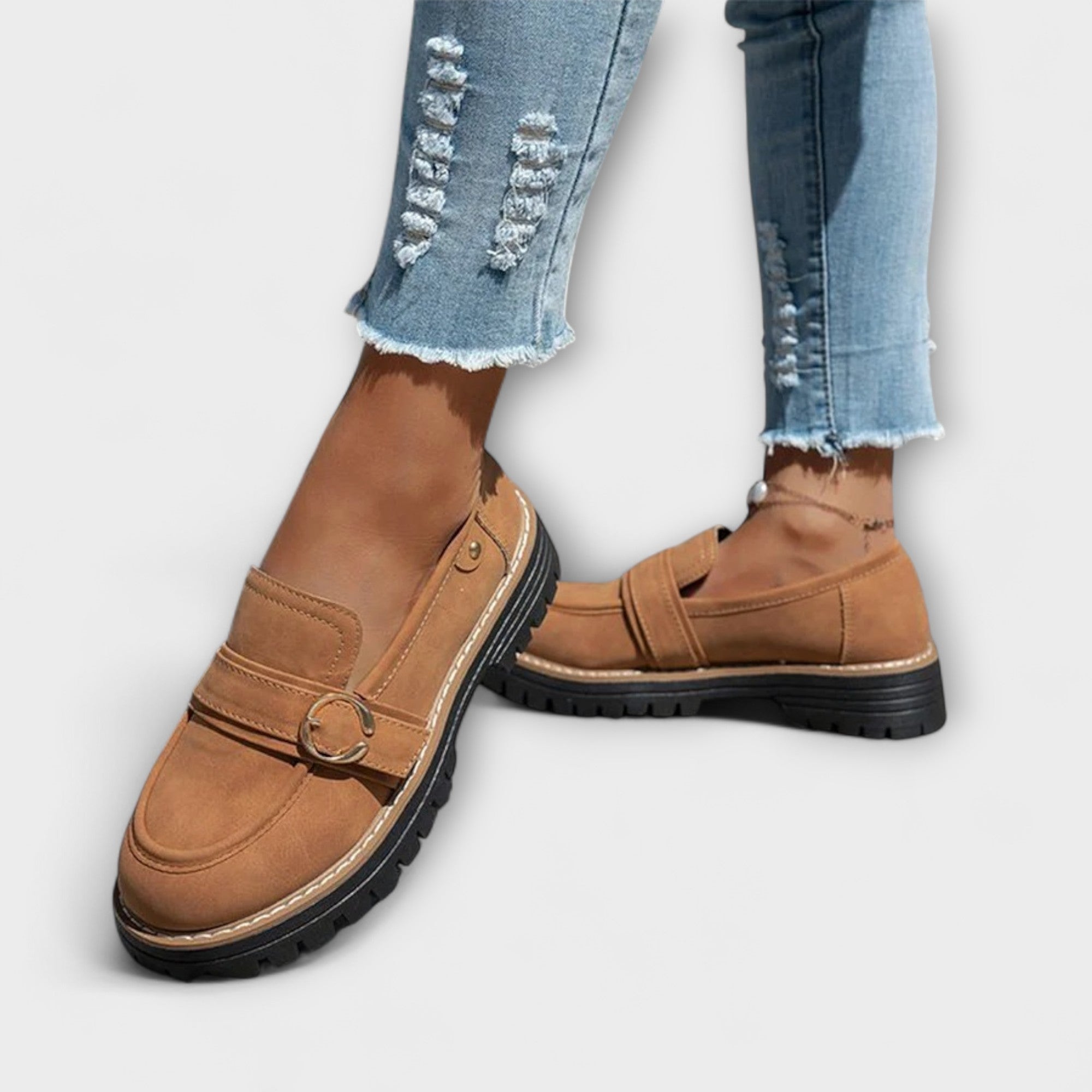 Lora - Mocassins Décontractés à Bout Rond