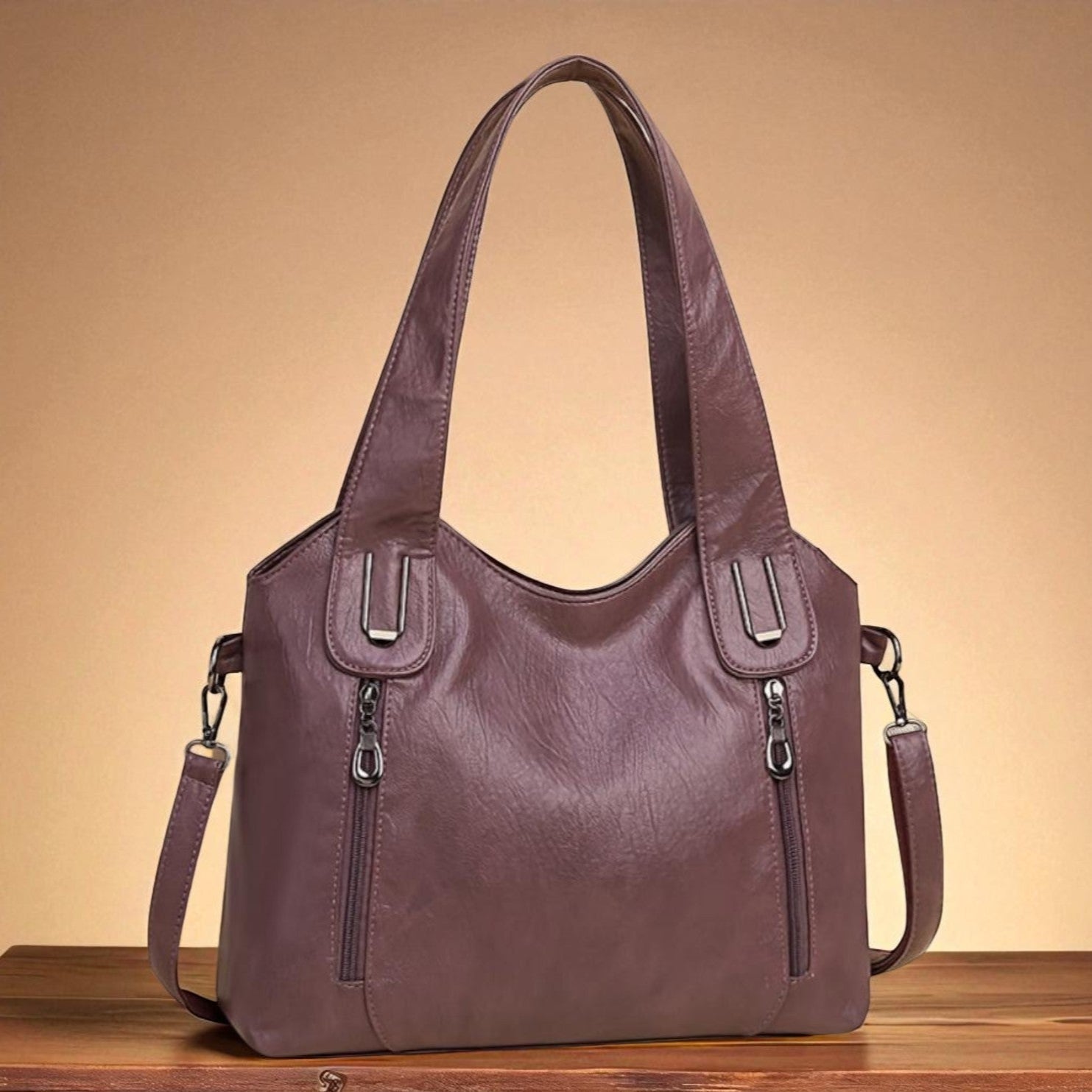 Retro handtas voor documenten