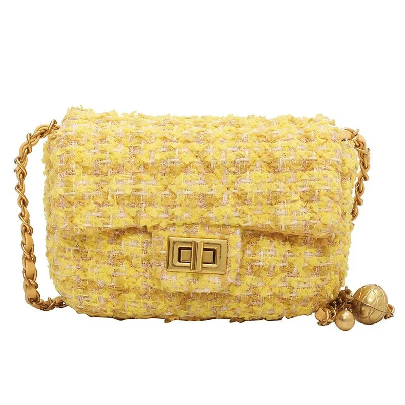 TEXTURED TWEED MINI BAG