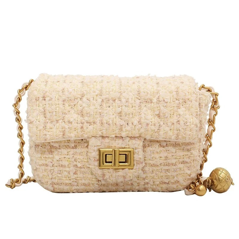 TEXTURED TWEED MINI BAG