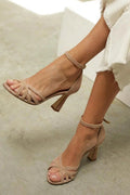Blokhak Sandalen met Bandjes