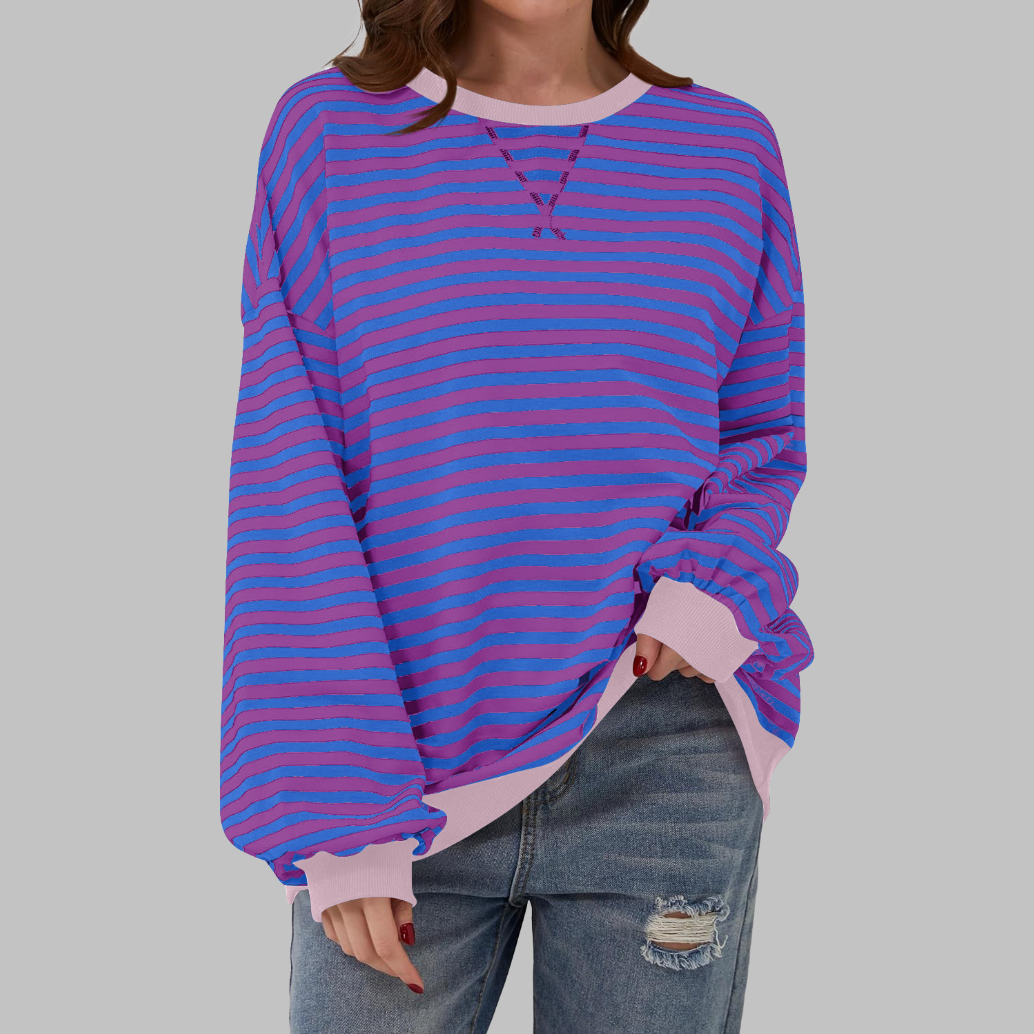 Amy – Casual Gestreepte Trui