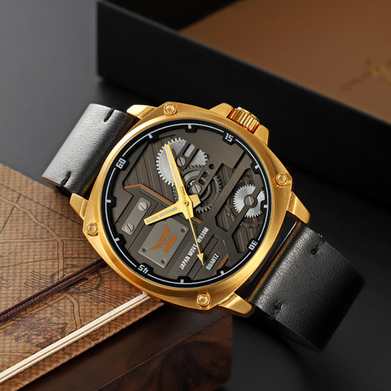 Herenhorloge van Leer Quartz™ – Olsen & Olsen