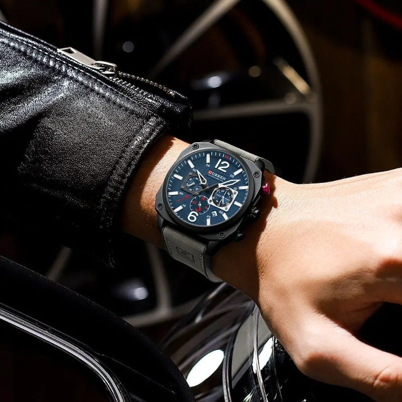 Zakelijk Horloge met Lerenband – Olsen & Olsen