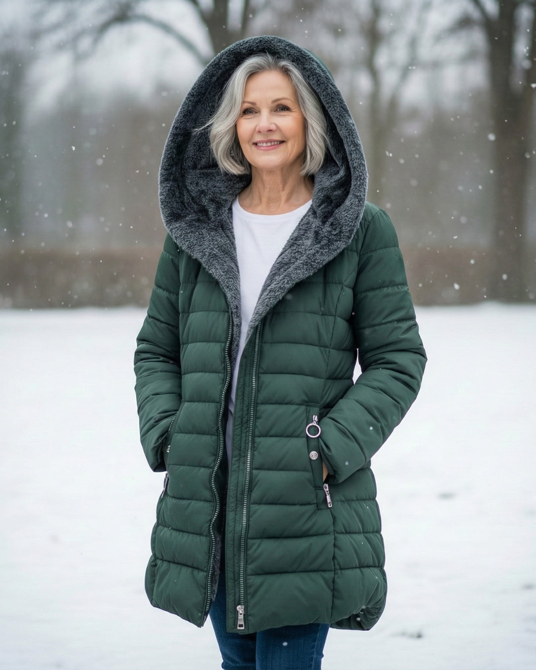 Clair | Gevoerde Pufferjas met Fleece