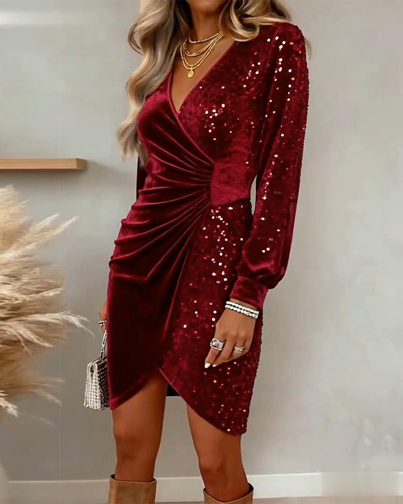 Emilia | Midi Jurk met V-Hals