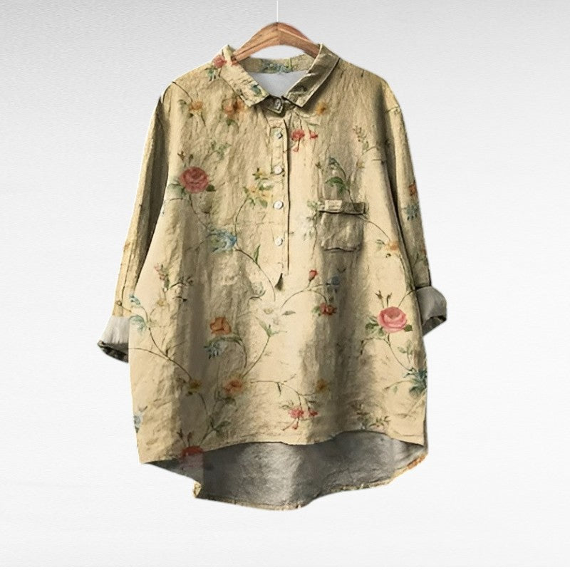 Noémie | Elegante Linnen Zomerblouse