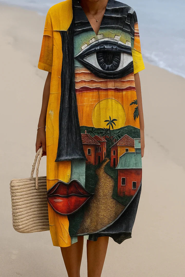 ELARA | KUNSTGEÏNSPIREERDE JURK