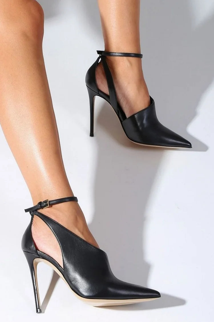 Puntige Pumps met Enkelband