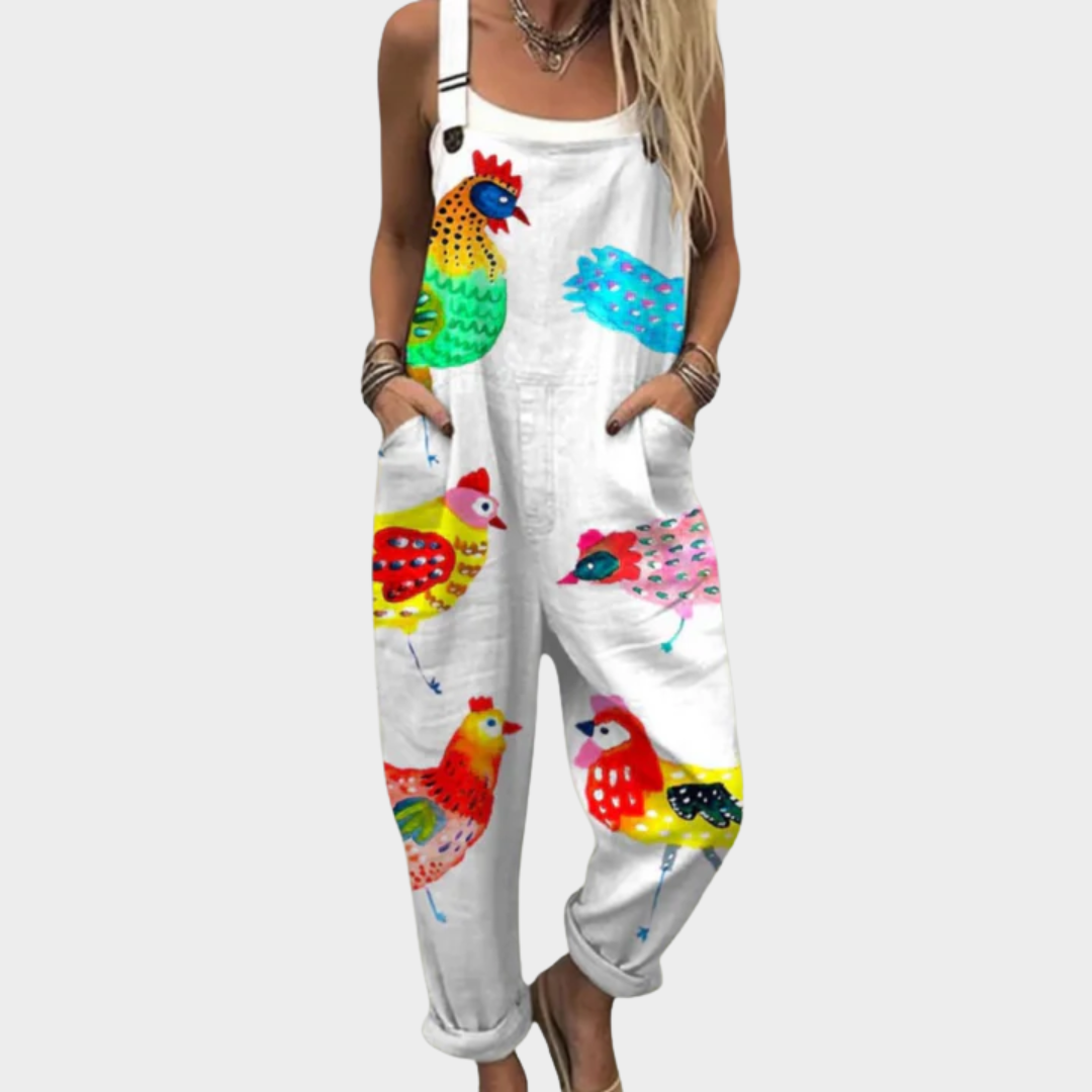 Lotte – Comfortabele Overall met Print