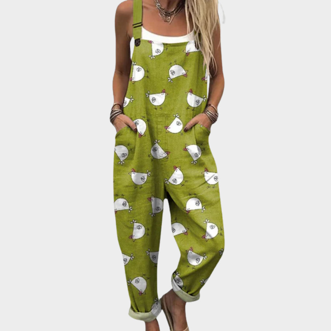 Lotte – Comfortabele Overall met Print