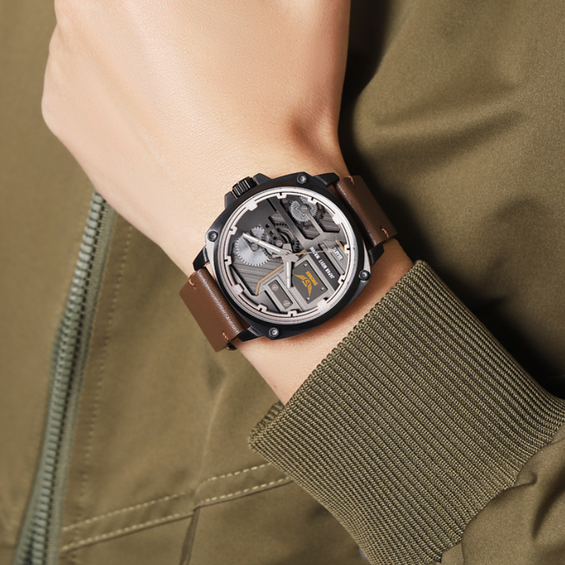 Herenhorloge van Leer Quartz™ – Olsen & Olsen