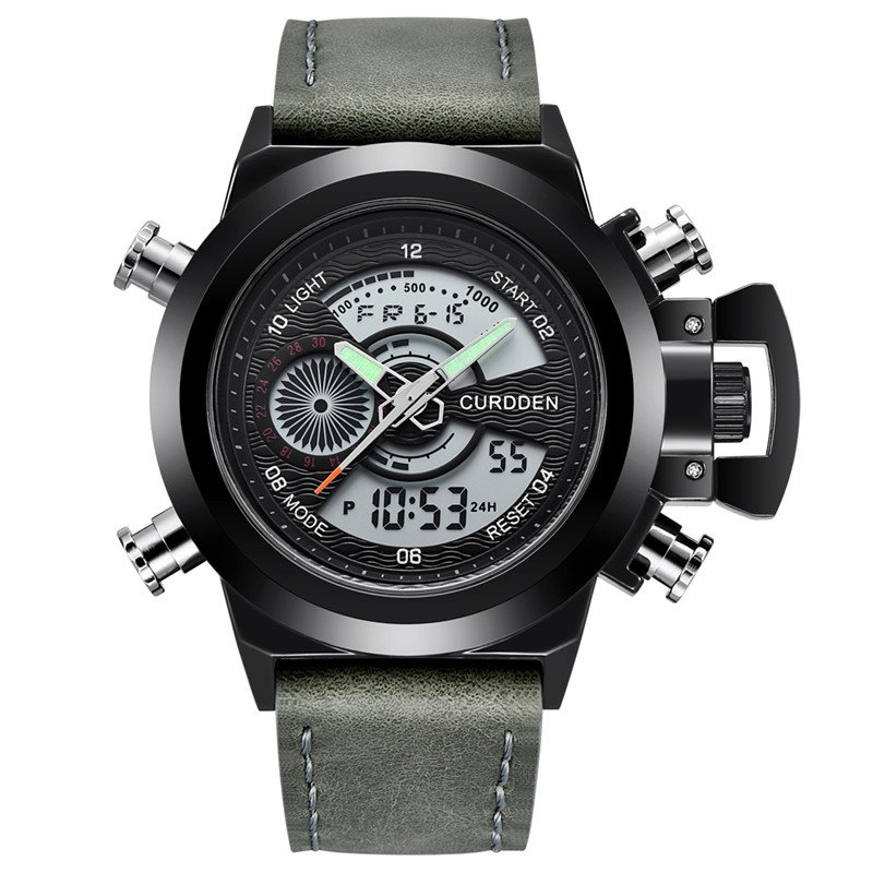 Mode Chronograaf Horloge met Dubbele Tijd – Olsen & Olsen
