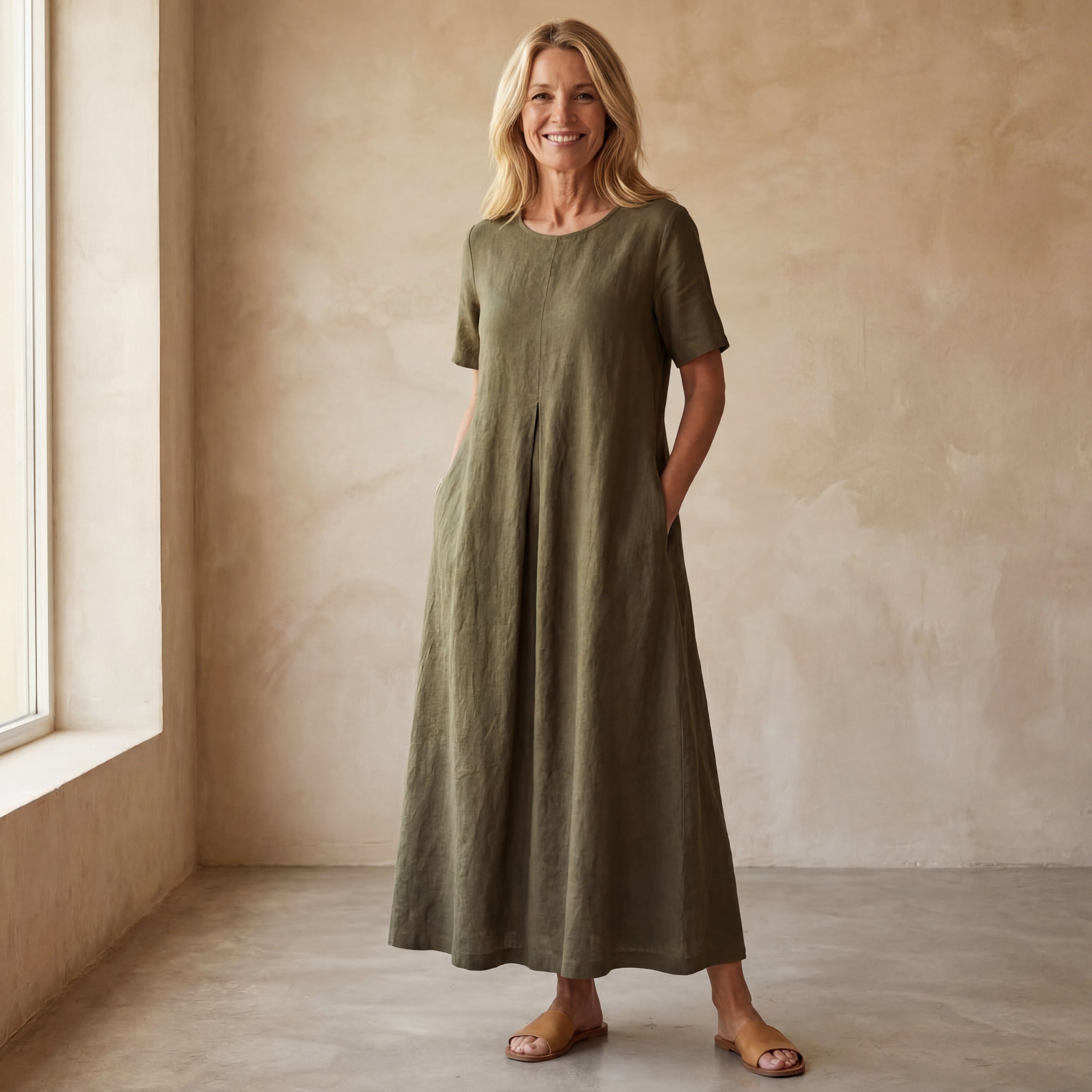 Anna - Comfortabele Katoenen Jurk