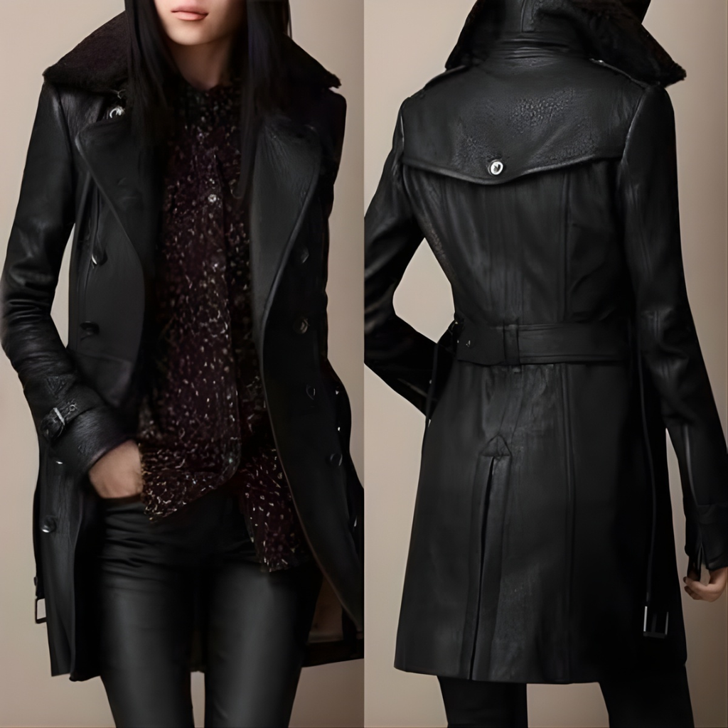 Maud - Elegante Leren Jas