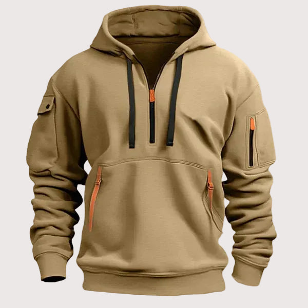 Jason - Warme Hoodie met Ritszakken