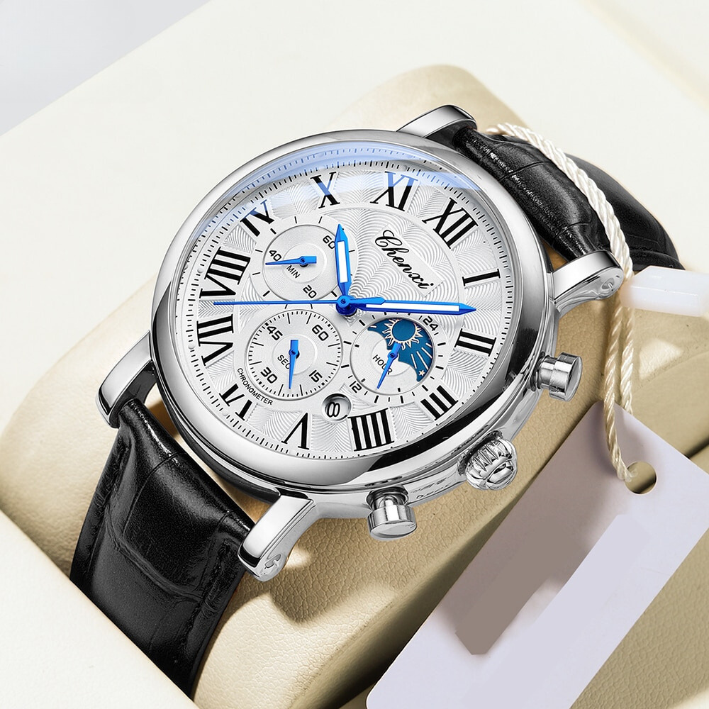 Luxe Leren Polshorloge – Olsen & Olsen
