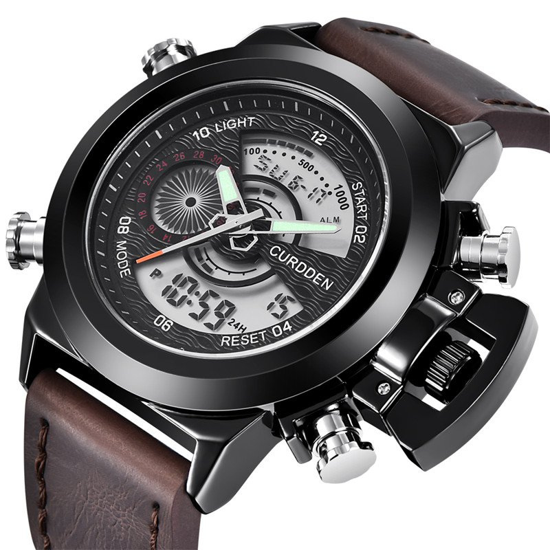 Mode Chronograaf Horloge met Dubbele Tijd – Olsen & Olsen