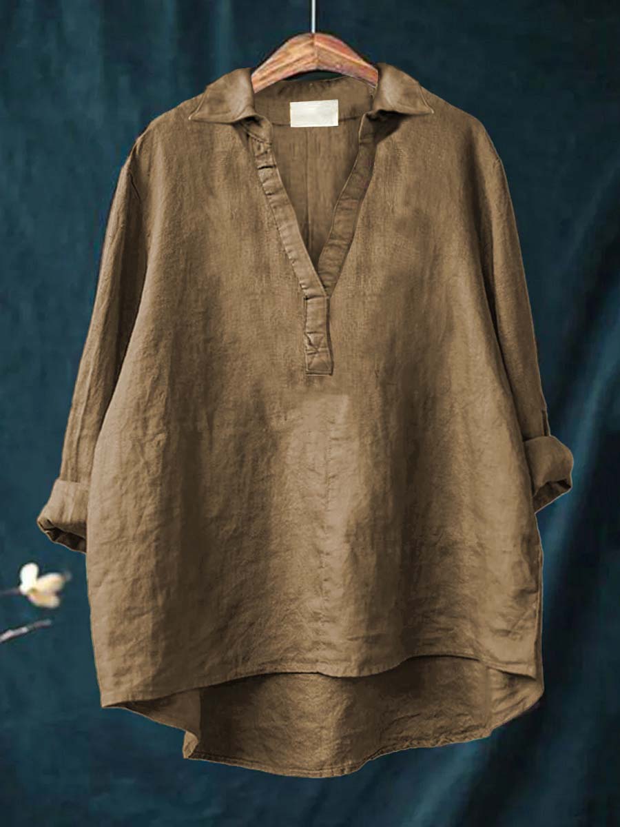 Andrea | Elegante Linnen Zomerblouse