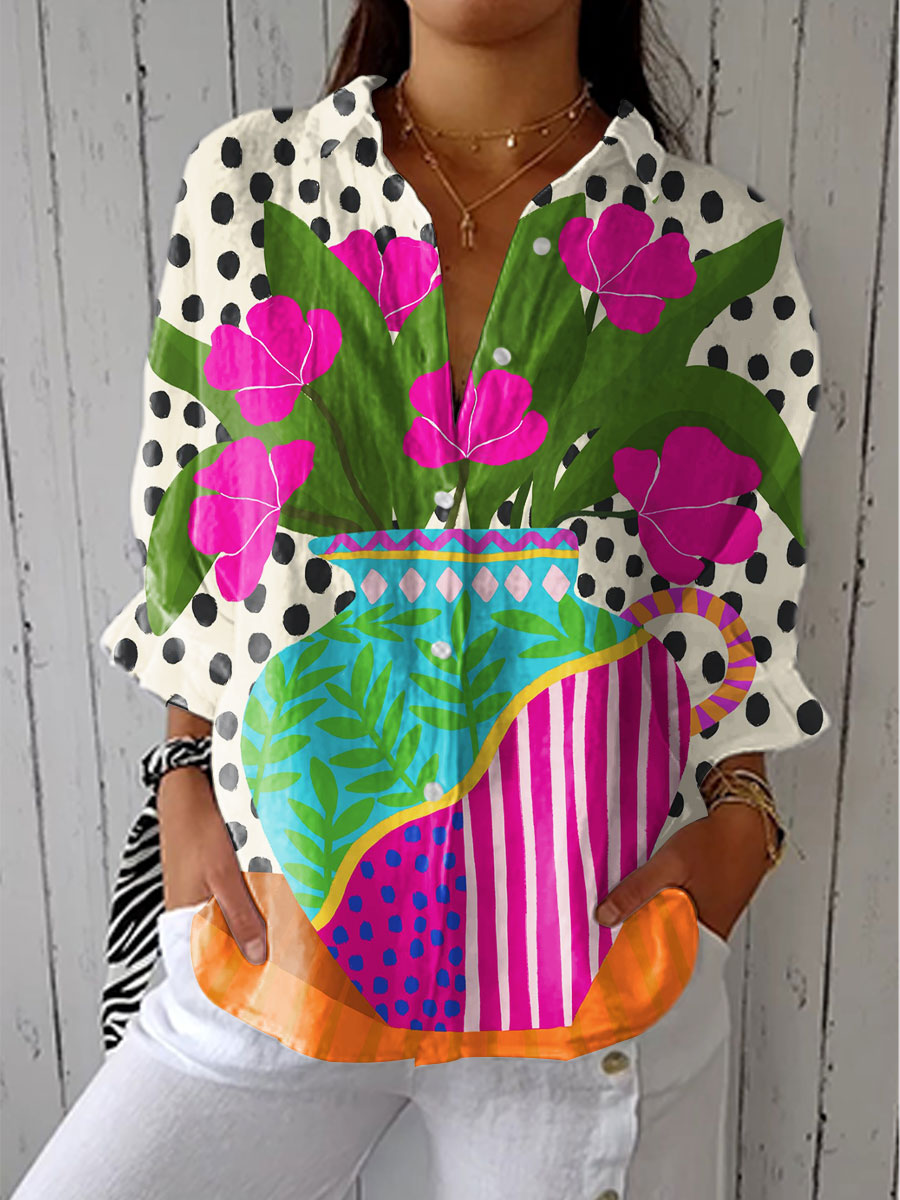 Amara – Bloeiende Vaas Blouse