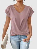 Frances - Comfortabele V-Nek Top