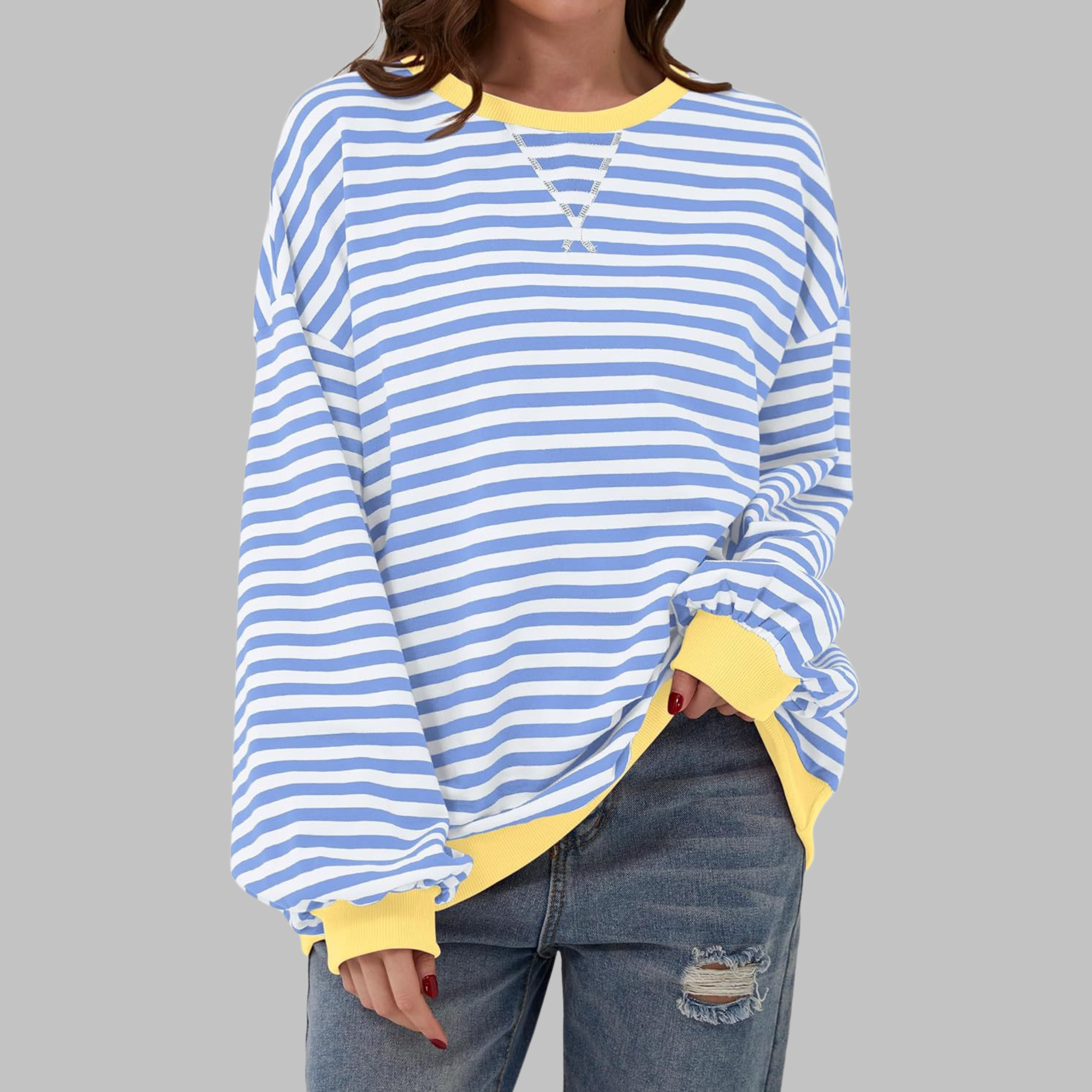 Amy – Casual Gestreepte Trui