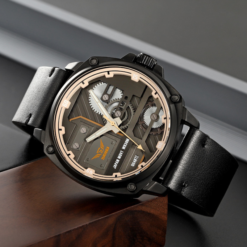 Herenhorloge van Leer Quartz™ – Olsen & Olsen