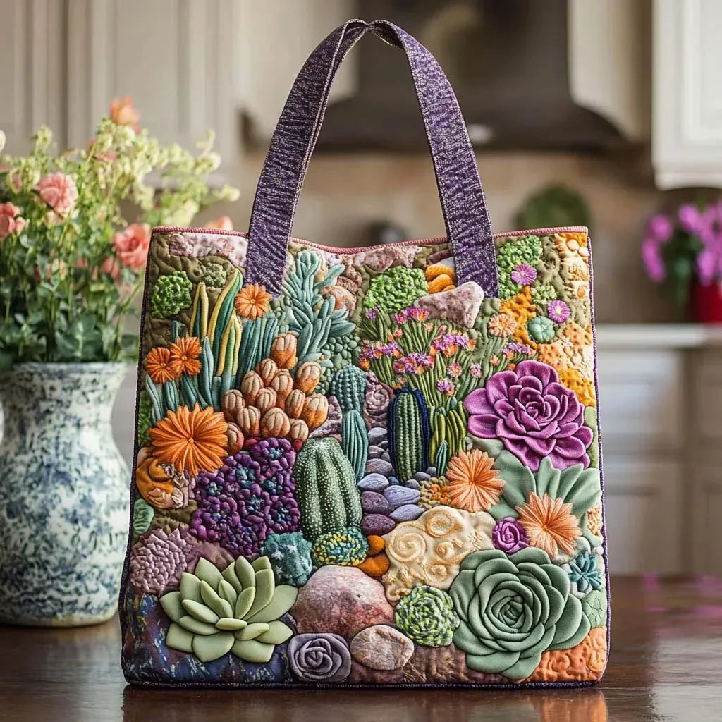Gewatteerde Tas Vetplanten Tuin