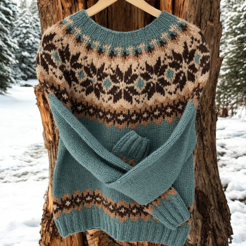 Lydia – Warme trui met klassieke winterdetails