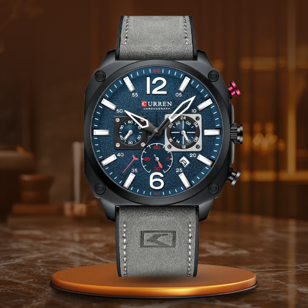 Zakelijk Horloge met Lerenband – Olsen & Olsen
