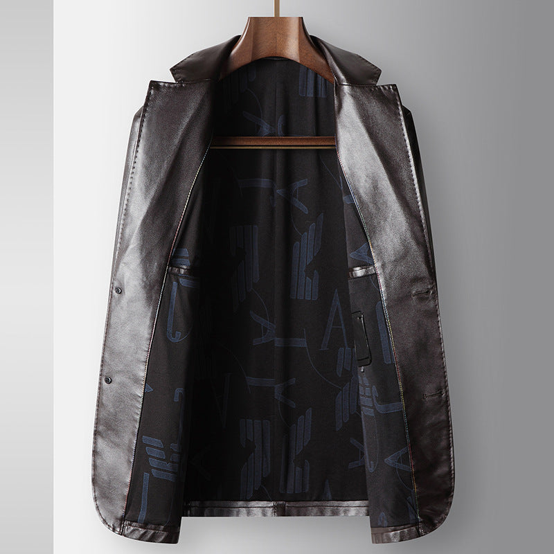 Venson | De Executive Leather Blazer