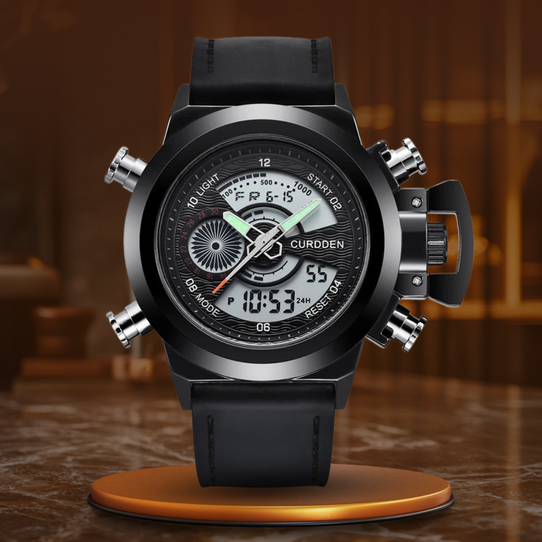 Mode Chronograaf Horloge met Dubbele Tijd – Olsen & Olsen