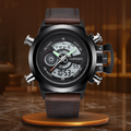 Mode Chronograaf Horloge met Dubbele Tijd – Olsen & Olsen