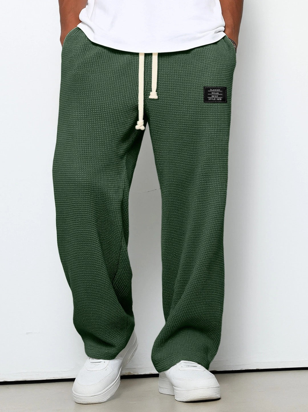 Brian | Comfort Fit Broek - Zacht, Ademend & Stijlvol (Donkergroen)