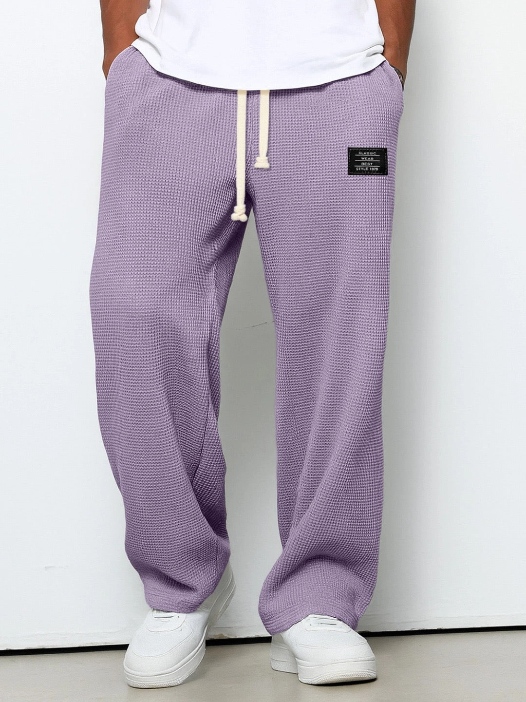Brian | Comfort Fit Broek - Zacht, Ademend & Stijlvol (Lila)