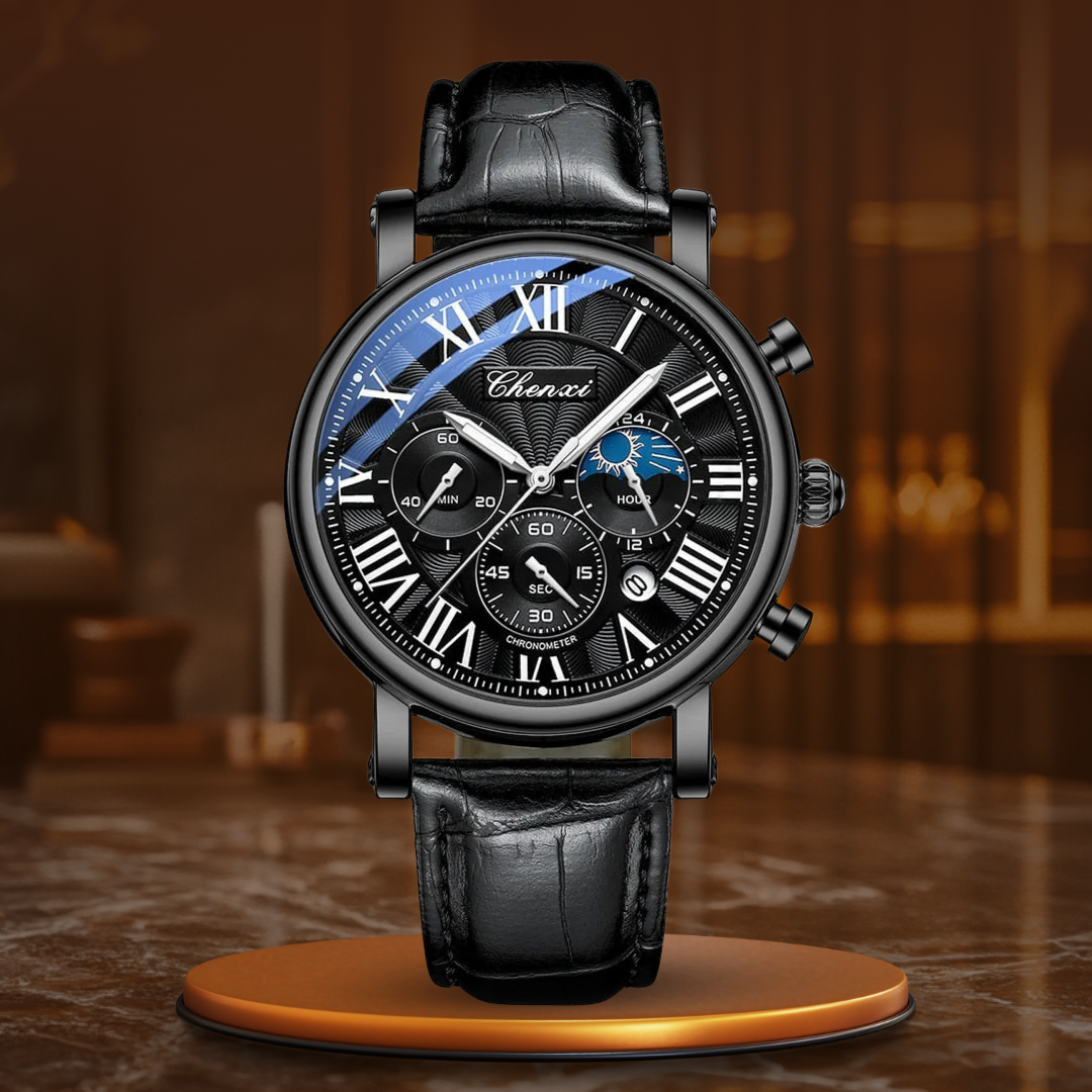Luxe Leren Polshorloge – Olsen & Olsen