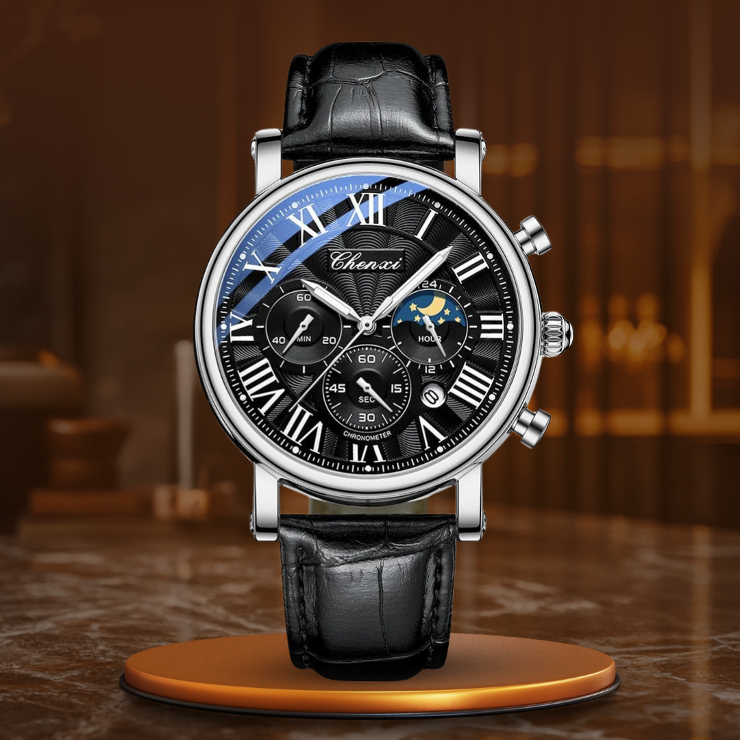 Luxe Leren Polshorloge – Olsen & Olsen