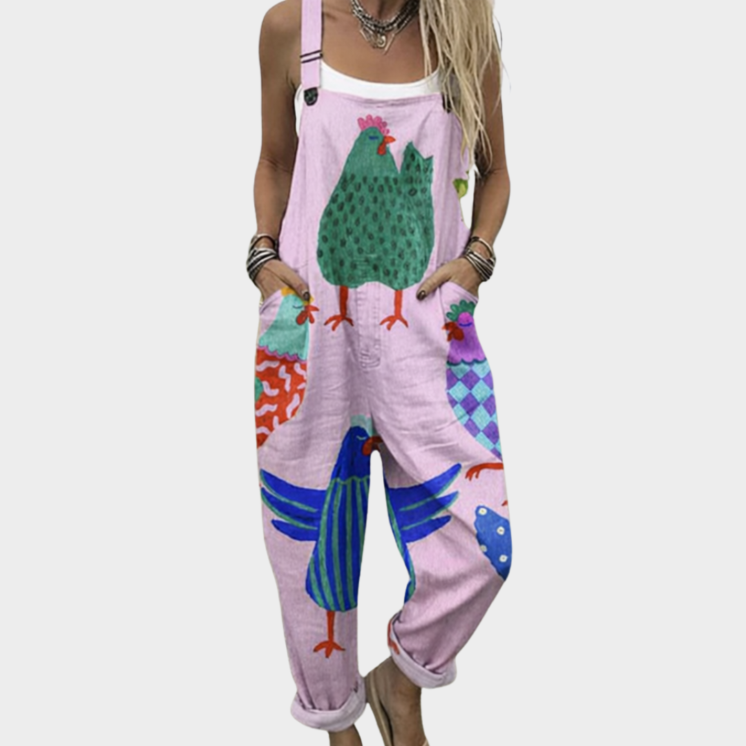 Lotte – Comfortabele Overall met Print