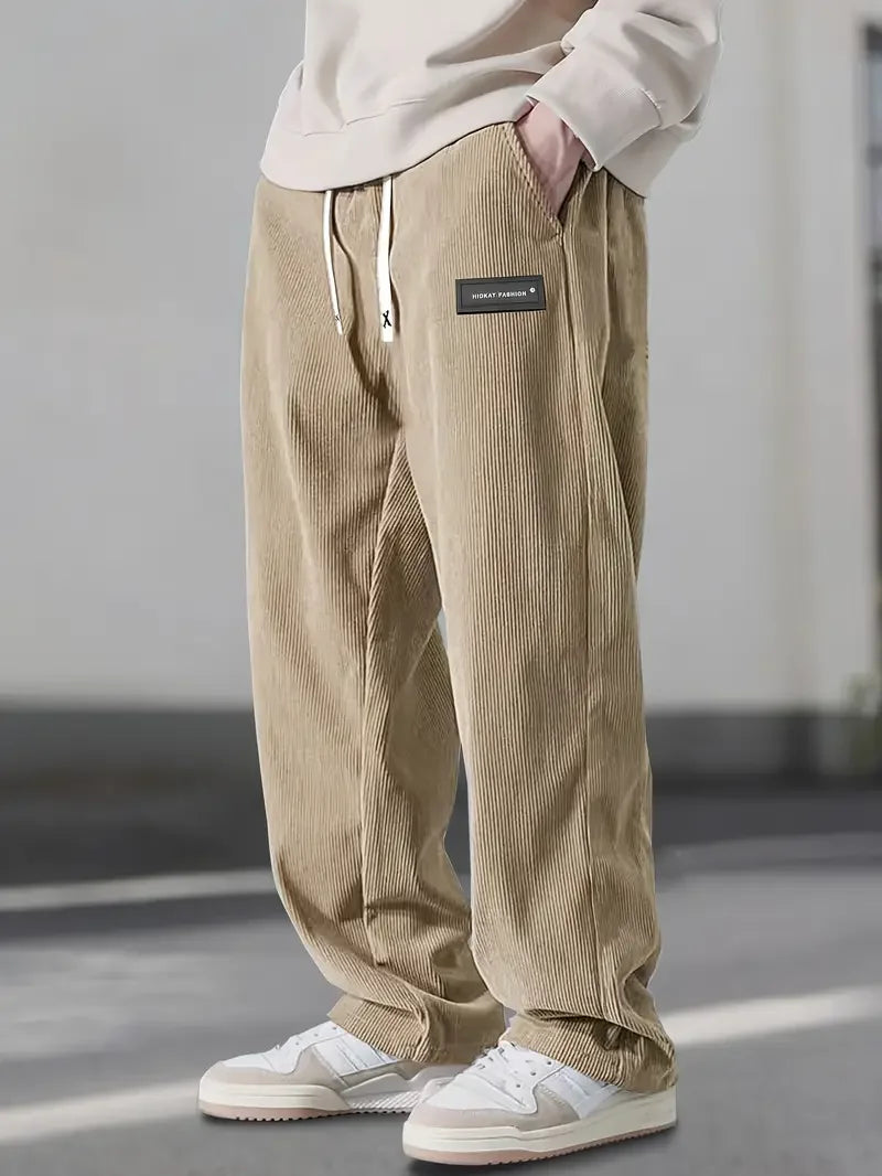 Samuel - Casual Wide-Fit Corduroy Broek